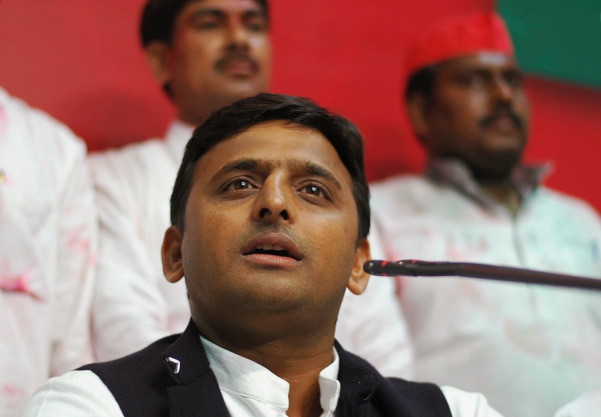 UP CM Akhilesh Yadav Praises PM Modi in a Press Conference. (Photo: REUTERS/Stringer)
