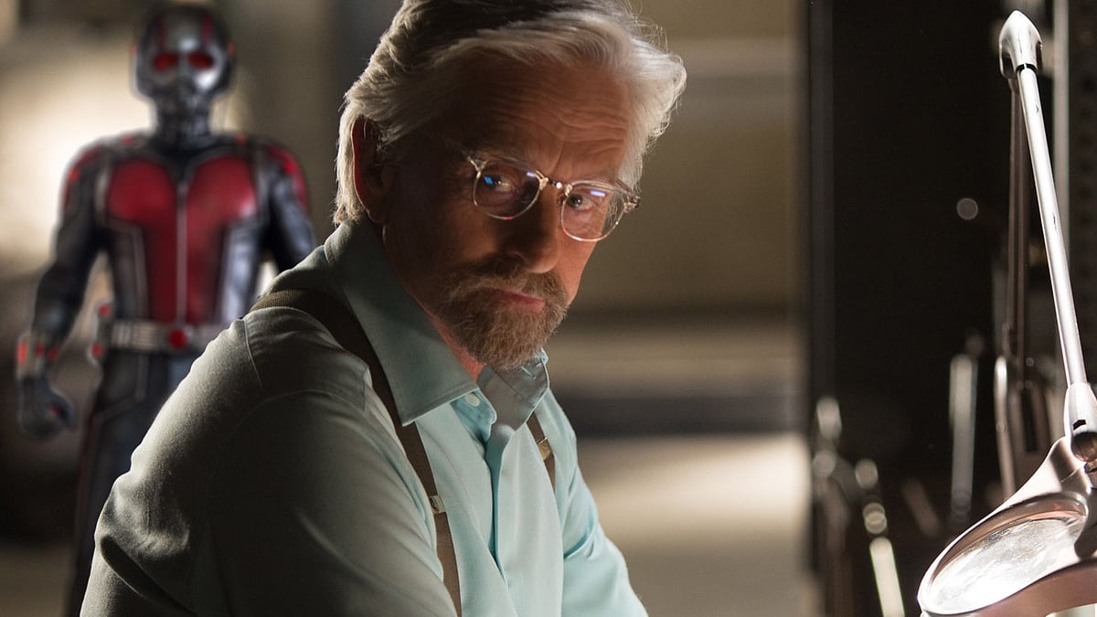 Michael Douglas in a scene from Marvel’s&nbsp;<i>Ant-Man</i>&nbsp;