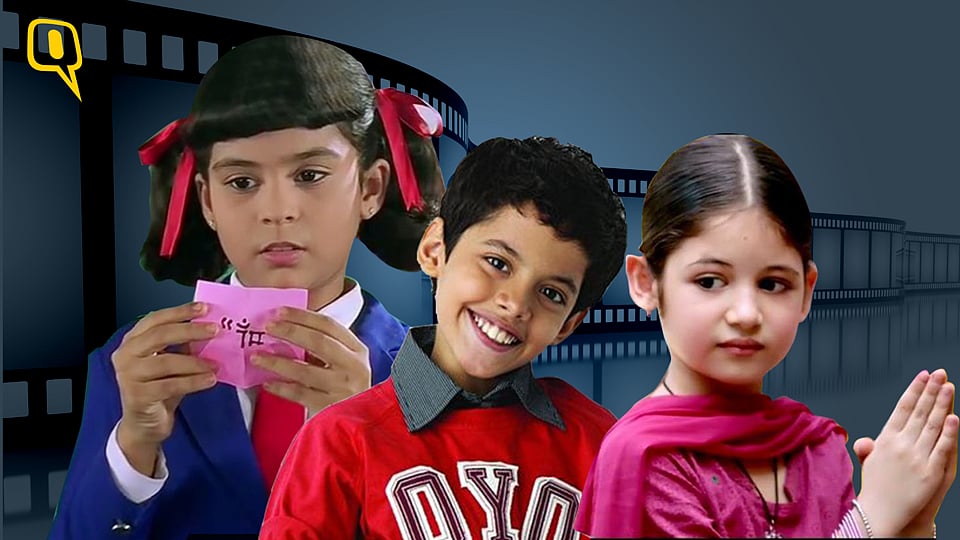 Left-Right: Sana Saeed, Darsheel Safary and Harshaali Malhotra (Photo: The image has been altered by <i>The Quint</i>)