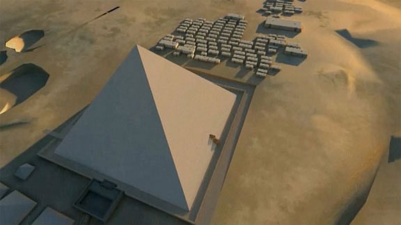This robot will be the first robot small enough to explore the shafts of a pyramid. (Photo Courtesy: AP Screengrab)