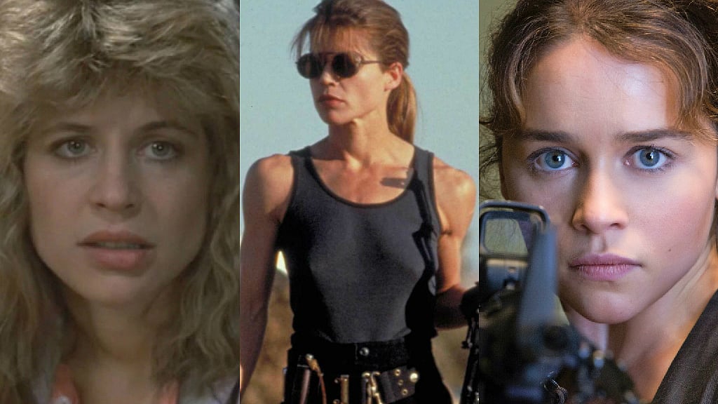 Emilia Clarke takes over from Linda Hamilton as a young Sarah Connor in the latest Terminator movie. 