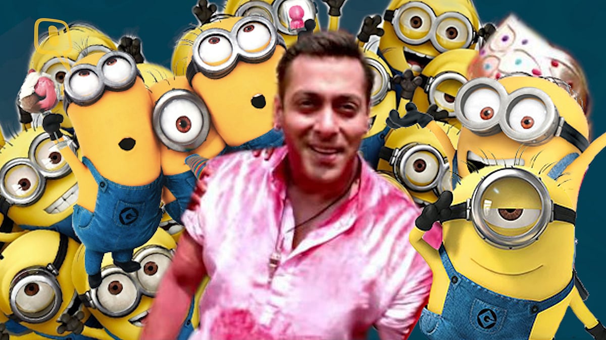 <i>Chal beta selfie le le re </i>with Minions 