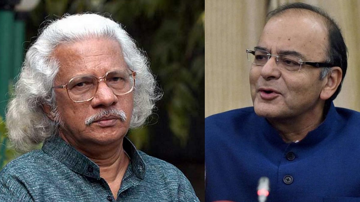 Adoor Gopalakrishnan (Photo: <a href="https://twitter.com/search?q=Adoor%20Gopalakrishnan&amp;src=typd&amp;vertical=default&amp;f=images">Twitter/@AnthemPress)</a> stands by FTII students as he lashed out against Arun Jaitley (Photo: Reuters)