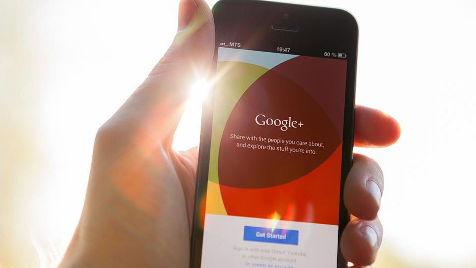 Representative image of Google+. 