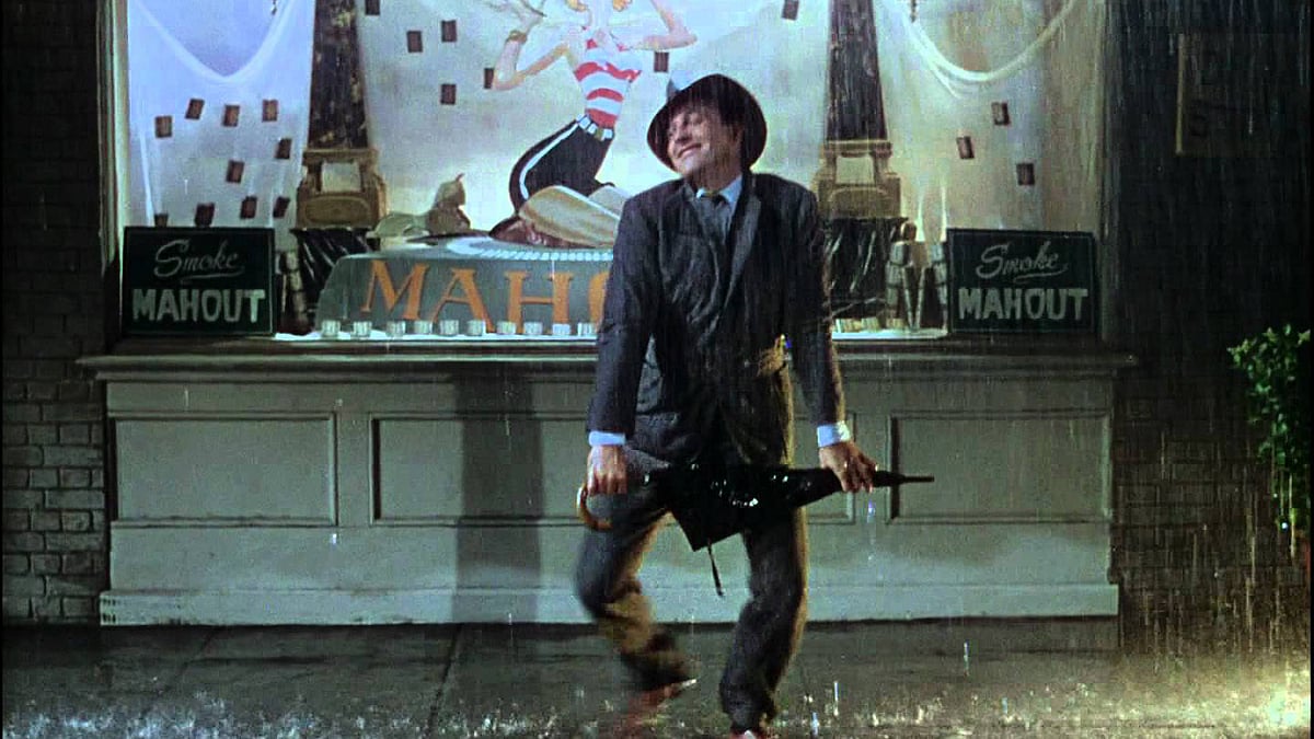 Gene Kelly in a scene from <i>Singin’ in the Rain</i> (1952)