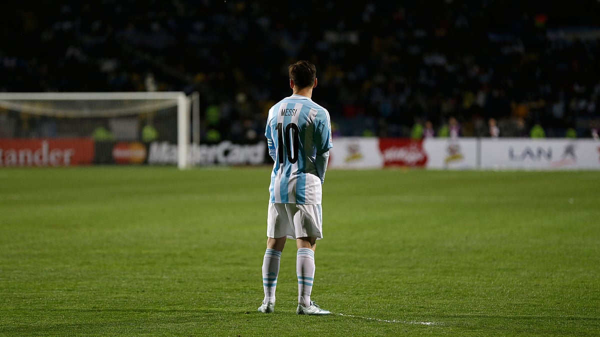 Lionel Messi while on duty for Argentina. (Photo: AP)