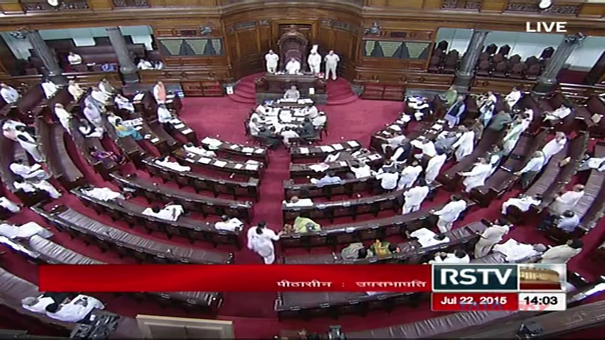 Both the Houses were adjourned on the second day of Monsoon Session. (Screen Grab: ANI)
