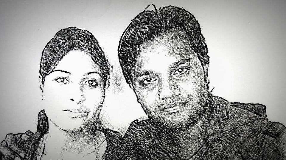 Namrata Damor (L) with one Dr Vishal Sharma, who was close to Namrata. One of the many leads ignored by the police.