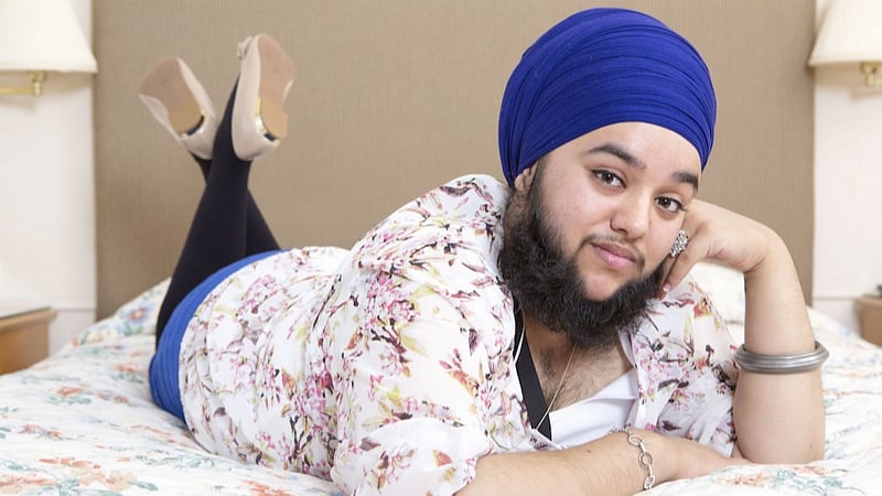 Harnaam Kaur was 11 year old when she first began to grow a beard as a result of PCOS. Harnaam is now a body-confidence and anti-bullying activist and she fully embraces her unique look and hopes to encourage others to do the same (Photo: <a href="https://instagram.com/harnaamkaur/?hl=en">Instagram/@harnaamkaur</a>)