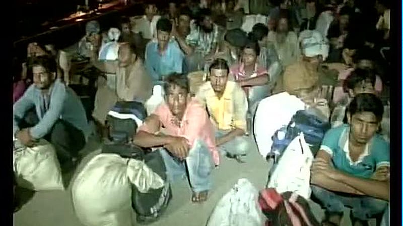 Fishermen arrive at the Wagah border. (Photo: ANI)