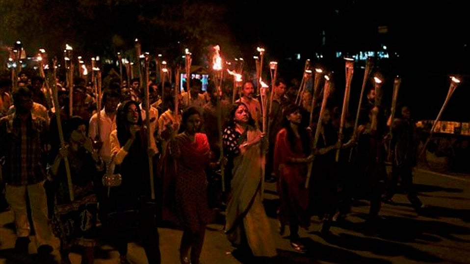 Protesters rallied in Dhaka to denounce the murder of American blogger of Bangladeshi origin, Avijit Roy. (Photo: AP)
