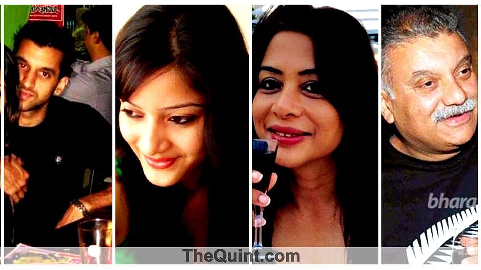 Rahul Mukerjea, Sheena Bora, Indrani Mukerjea and Peter Mukerjea.