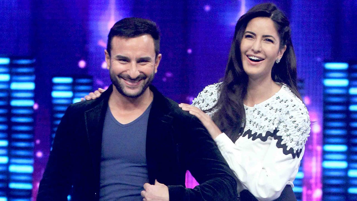 Saif Ali Khan and Katrina Kaif promote their next film <i>Phantom,</i> on the TV&nbsp;dance reality show Dance Plus (Photo: Yogen Shah)