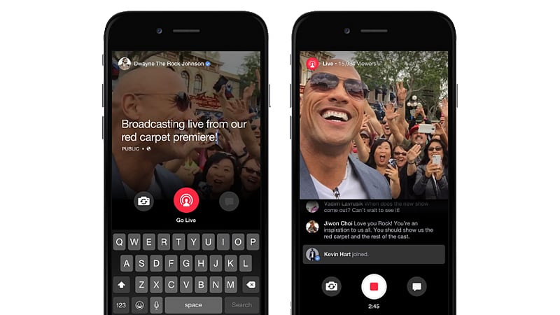 Dwayne Johnson’s Live stream. (Photo: <a href="http://media.fb.com/2015/08/05/introducing-live-for-facebook-mentions/">Facebook Blog</a>)