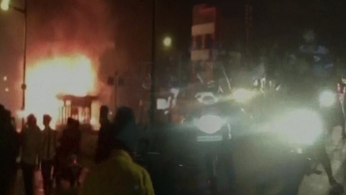 Hardik Patel supporters took to violence on the streets of Ahmedabad and Surat on Tueday. (Photo: ANI screengrab)