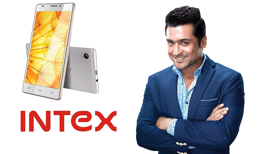 Superstar Suriya is&nbsp;the new brand Ambassador for Intex technologies. (Photo: Intex)