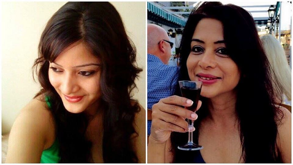 Sheena Bora (left) and Indrani Mukerjea (right).