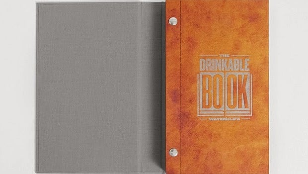 The Drinkable Book. (Photo Courtesy: <a href="http://www.amazing360art.com/2014/06/incredible-water-drinkable-manual-book.html">amazing360art</a>)