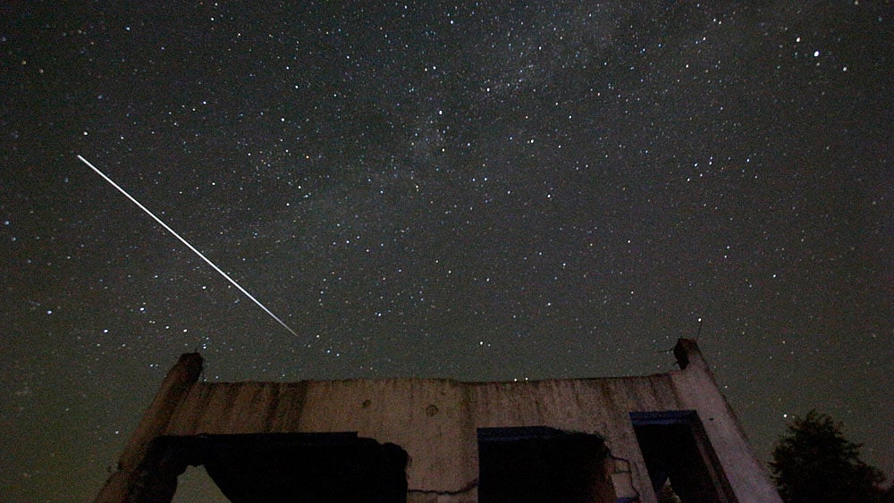 Photo of meteor used for representation.