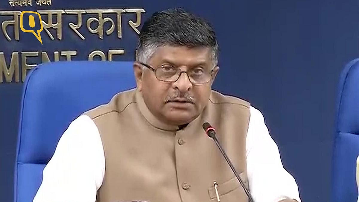 Union Minister Ravi Shankar Prasad.