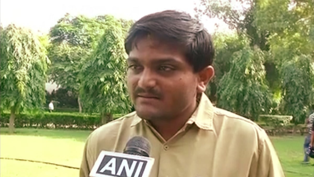A still of Hardik Patel. (Photo: ANI Screengrab)