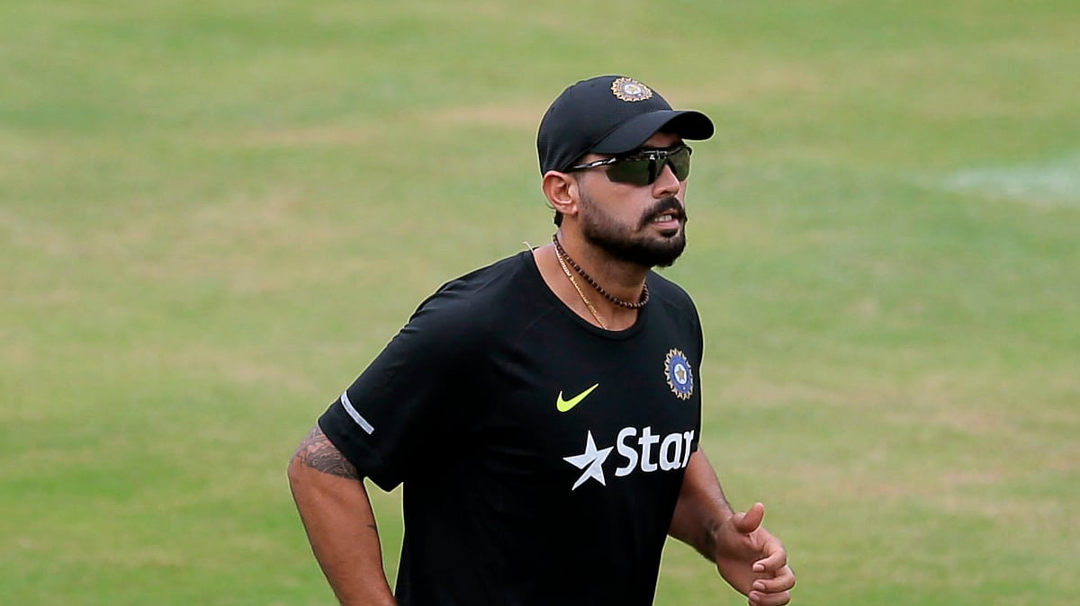 Murali Vijay during a practise session in Sri Lanka on Aug. 5, 2015. (Photo: AP)