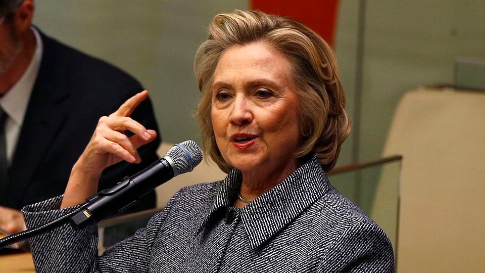 File photo of Hillary Clinton. 
