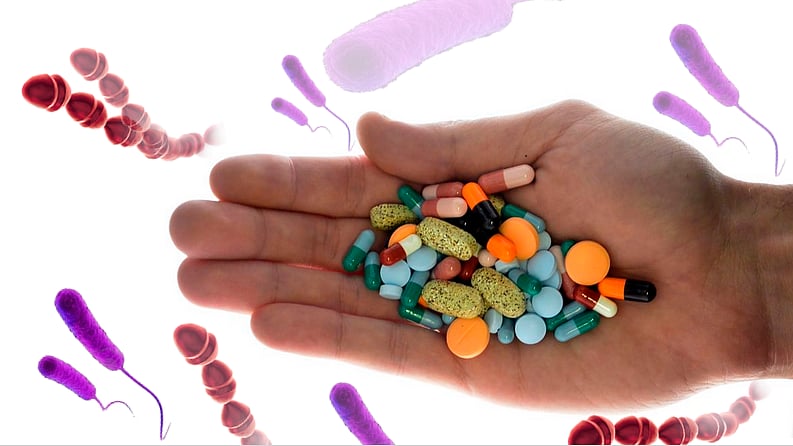 Popping antibiotics can put you at risk of developing kidney stones. 