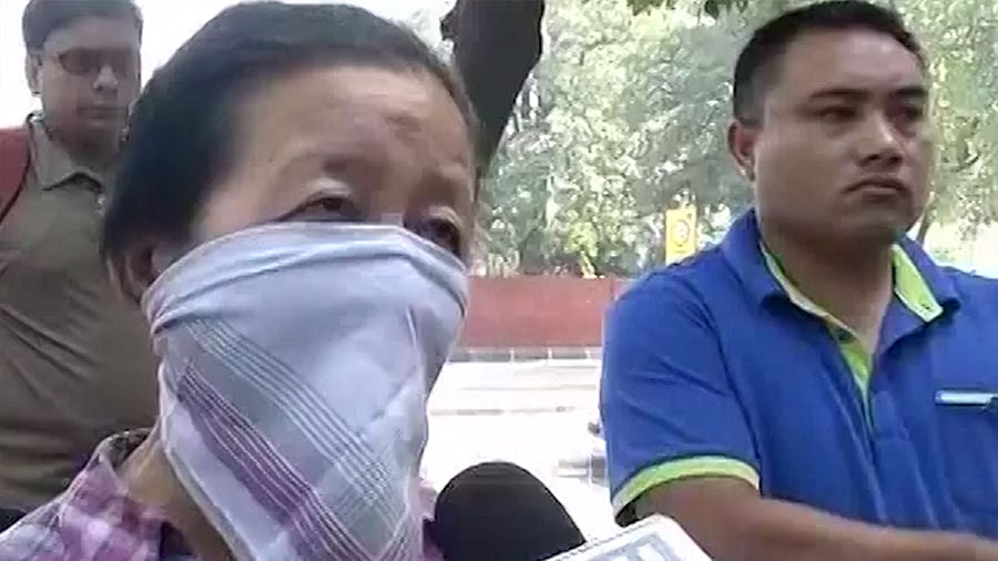 One of the Nepalese women who was allegedly raped by the Saudi diplomat in Gurgaon. (Photo: ANI screengrab)