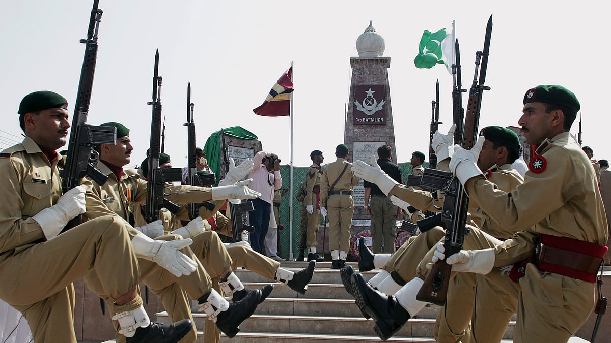 Pakistan army’s soldiers participate in a ceremony to mark Pakistani Defence Day, in Islamabad (Photo: AP)