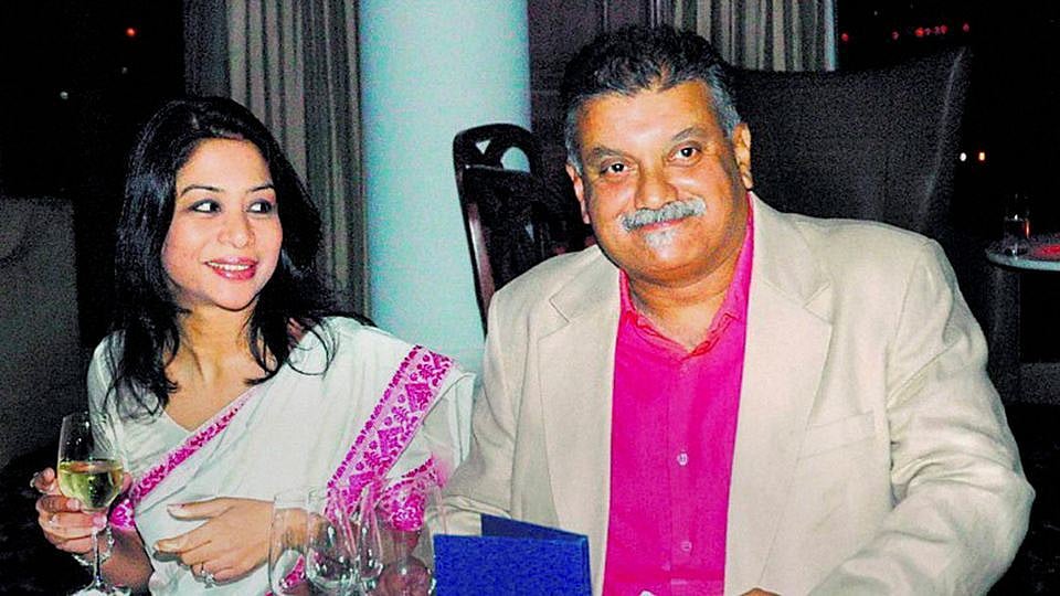 Indrani (left) and Peter Mukerjea (Photo altered by The Quint)