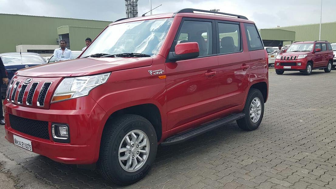 Mahindra’s latest SUV the TUV300 was launched today in Chakan, Maharashtra. (Photo: <i>The Quint</i>)