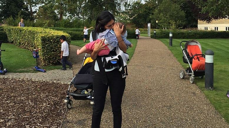 Simrat Ghuman steals a precious moment with her little Leo. (Photo Courtesy: Simrat Ghuman)