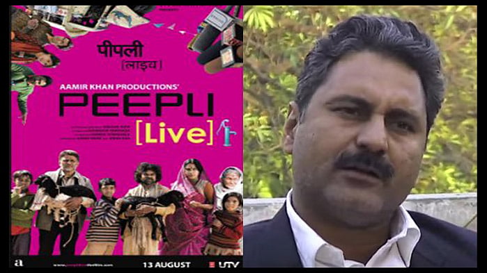 Mahmood Farooqui, co-director of <i>Peepli Live</i>. (Photo: Altered by <b>The Quint</b>)