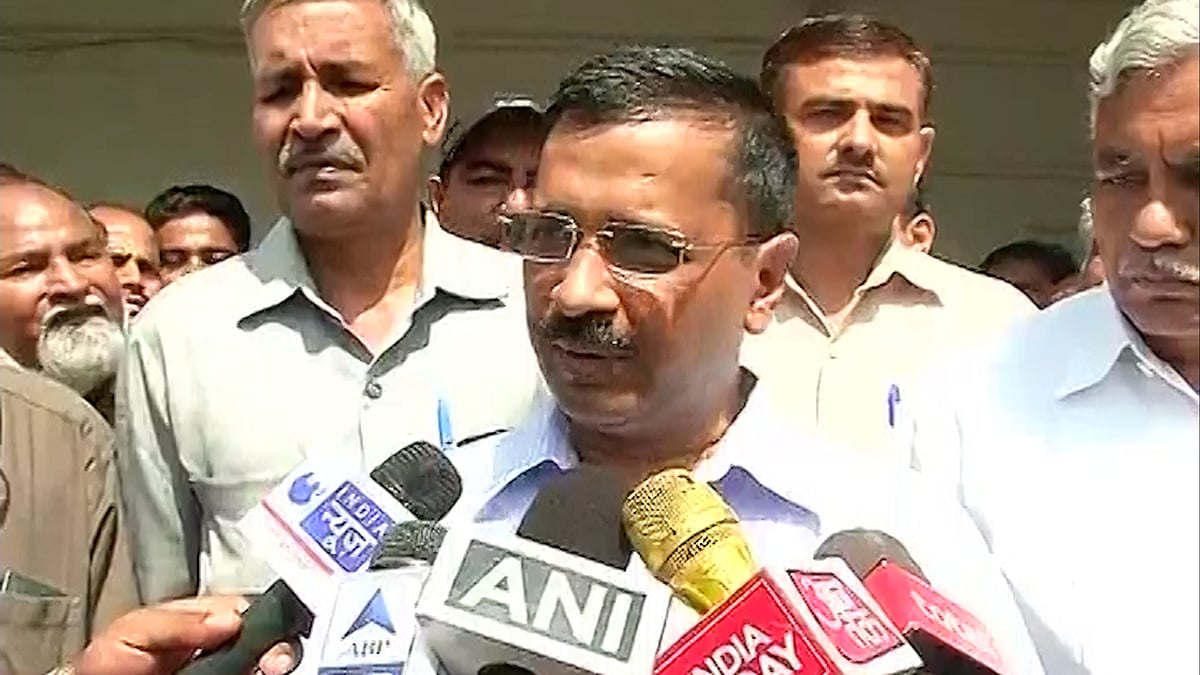 Delhi Chief Minister Arvind Kejriwal. (Photo: ANI screengrab)