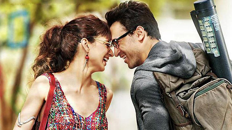 Kangana Ranaut and Imran Khan in a scene from <i>Katti Batti.</i>