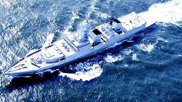 INS Kochi commissioned today. (Photo: <a href="https://twitter.com/SpokespersonMoD">Sitanshu Kar/Twitter</a>)