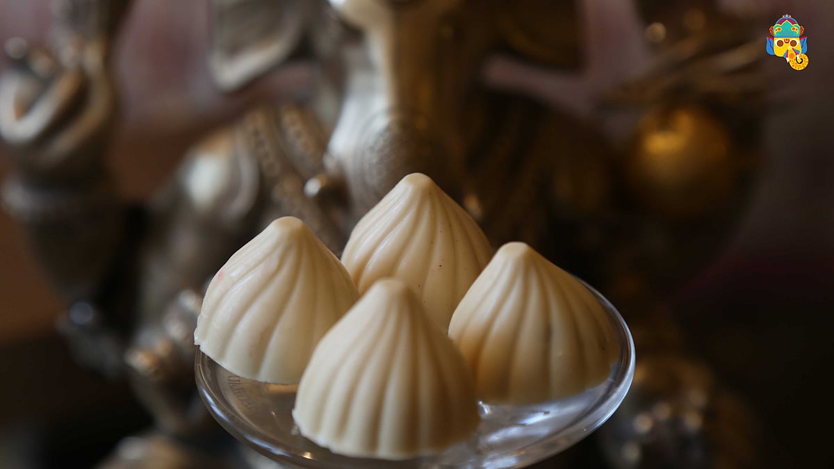 Peanut butter modaks by Neeru’s Cakes & Desserts. (Photo: The Quint)