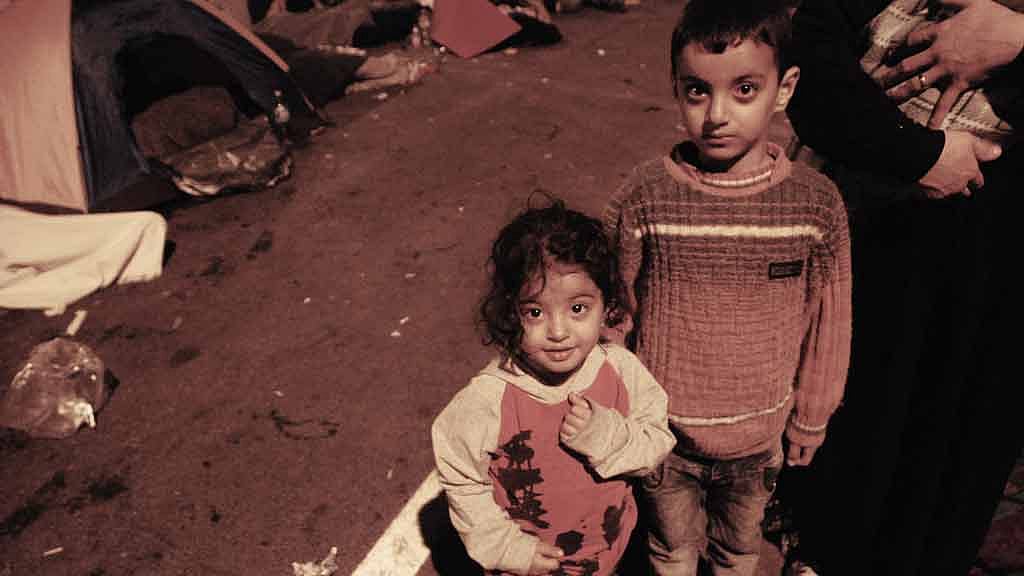 Sept 15, 2015: 3,000 people are stuck at a crossing point on the Serbia-Hungary border after Hungary passed a law banning entry to illegal migrants. (Photo: Priyali Sur/The Quint)