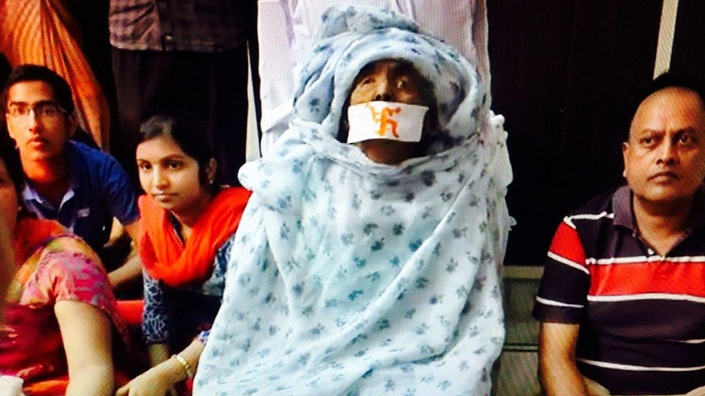 Badni Devi undertook the Jain ritual of ‘santhara’ after the Supreme Court lifted the ban on it. (Photo courtesy: ANI)
