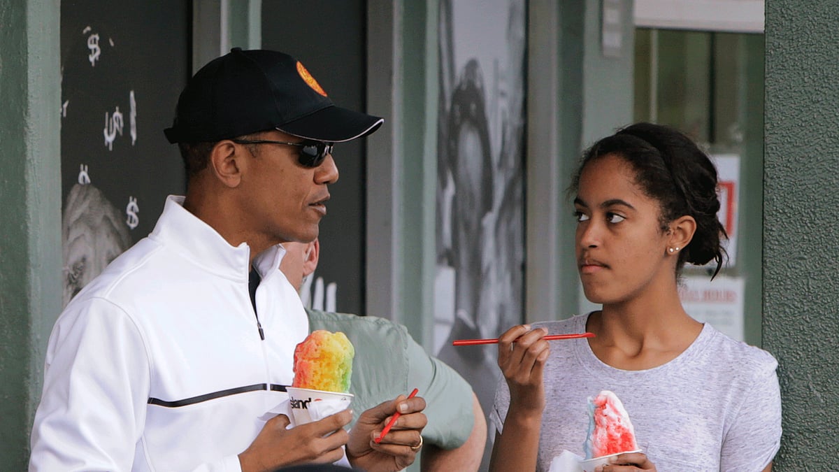 President Obama with daughter Malia. (Photo: Reuters)