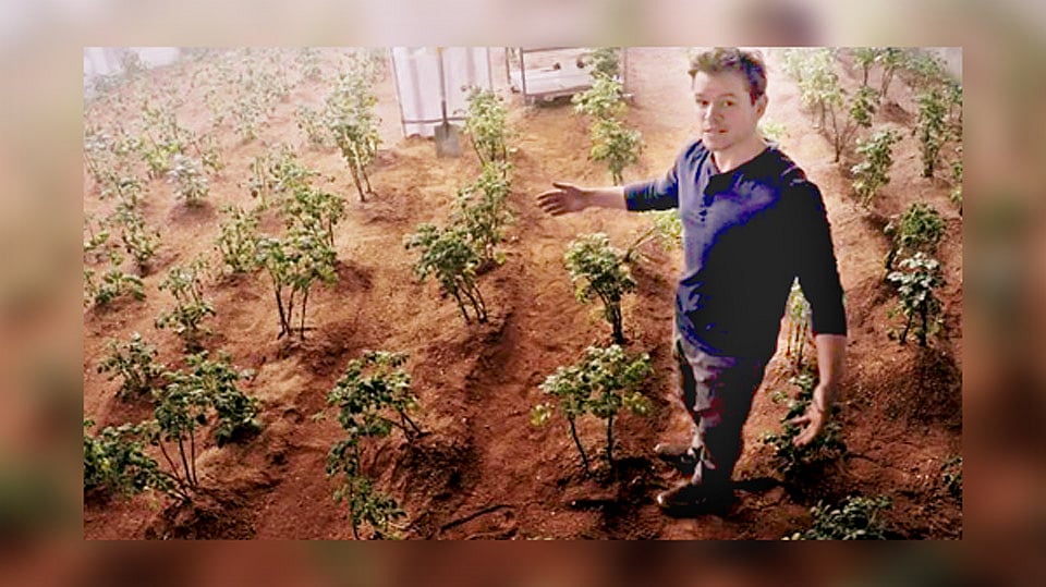 Still from Matt Damon’s film <i>The Martian</i>.