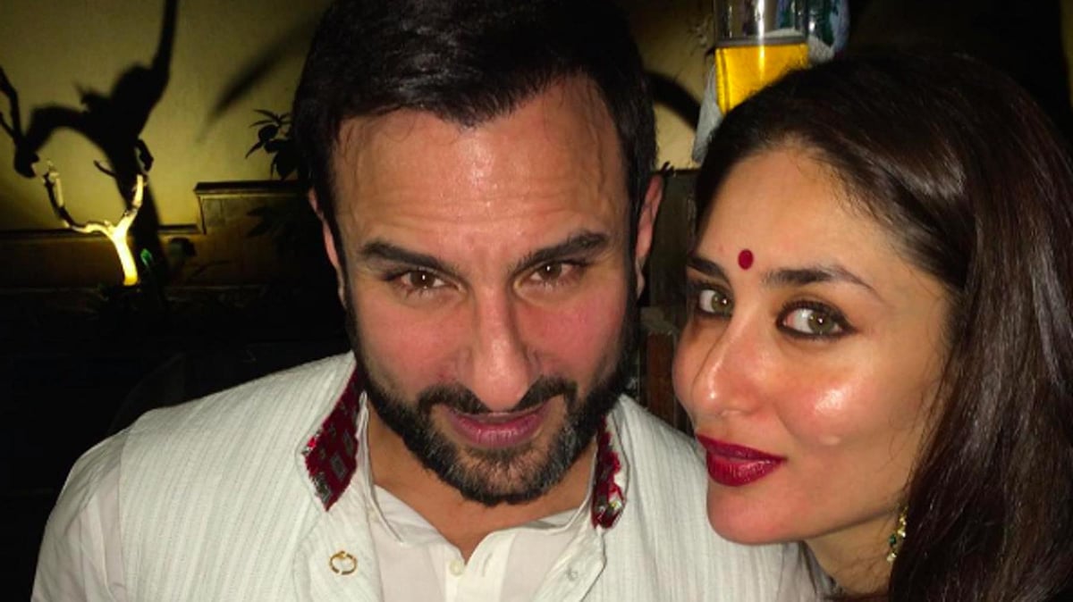 Saif Ali Khan with wife Kareena Kapoor. (Photo: <a href="https://twitter.com/KareenaOnline/status/654987556975722497">Twitter.com/@KareenaOnline</a>)