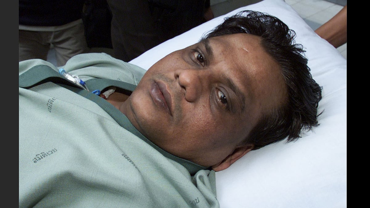 Gangster Chhota Rajan in Bangkok on September 26, 2000 from where he later escaped. (Photo: Reuters)