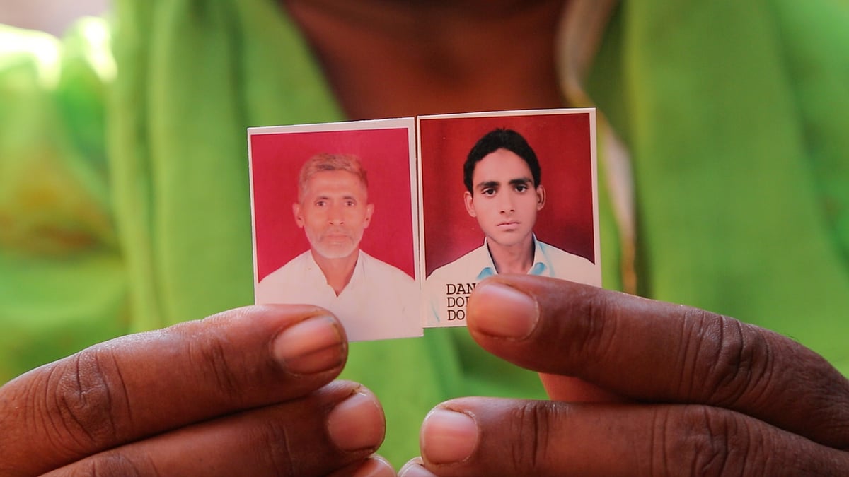 Mohammad Aklaqh (left photo) was lynched to death by an angry mob that accused him of cow slaughter. His son Danish (right photo) suffered serious head injuries and is fighting for life in a Noida hospital. (Photo: <b>The Quint</b>) 