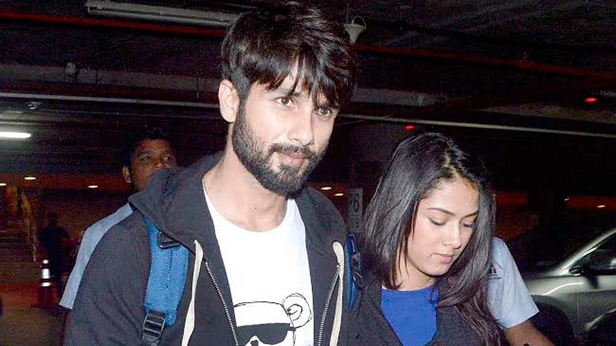 Actor Shahid Kapoor with wife Mira Rajput. (Photo: Yogen Shah)