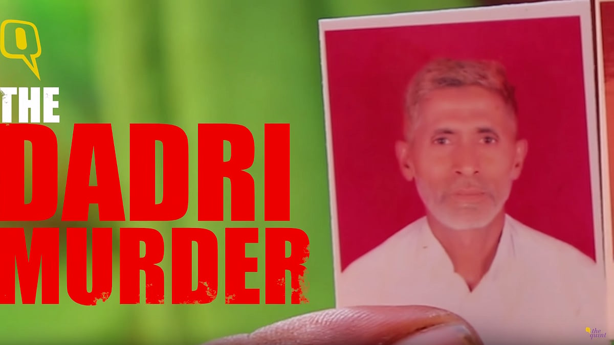 The tale of a frenzied mob killing an innocent man over his dinner.