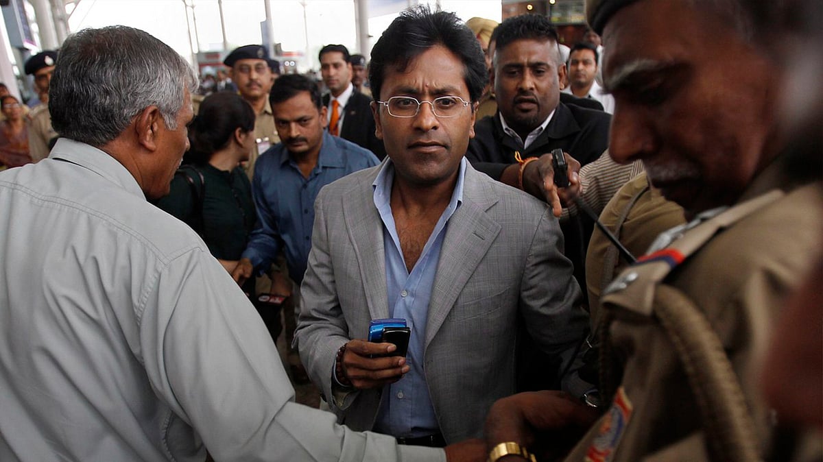 Congress and BJP are at loggerheads over the Lalit Modi (centre) row, blaming each other for protecting the former IPL chief. (File photo: Reuters)