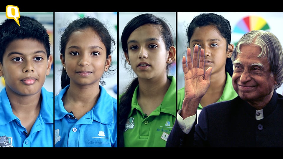 Children pay tribute To APJ Abdul Kalam (Photo: The Quint)