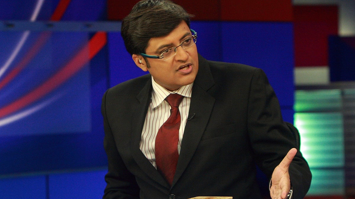 Arnab Goswami at the Times Now studio. (Photo Courtesy: <a href="http://www.youthkiawaaz.com/2016/03/arnab-goswami-is-good-for-indian-journalism/">youthkiawaaz.com</a>)